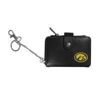 Siskiyou NCAA Iowa Hawkeyes Women's Leather Weekender Wallet One Size, Black