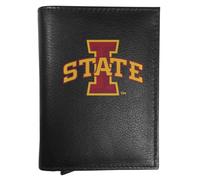 Siskiyou NCAA Iowa State Cyclones Leather RFID Pop-Up Wallet | Genuine Leather, Removable RFID Cardholder with Pop-up lever