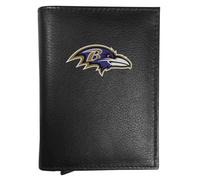 Siskiyou NFL Baltimore Ravens Leather RFID Pop-Up Wallet One Size, Black
