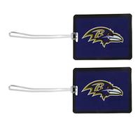Siskiyou NFL Baltimore Ravens Vinyl Luggage Tag, 2pk, Purple