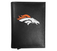 Siskiyou NFL Denver Broncos Leather RFID Pop-Up Wallet One Size, Black