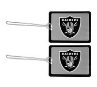 Siskiyou NFL Oakland Raiders Vinyl Luggage Tag, 2pk, Black, One Size