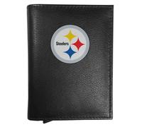 Siskiyou NFL Pittsburgh Steelers Leather RFID Pop-Up Wallet One Size, Black