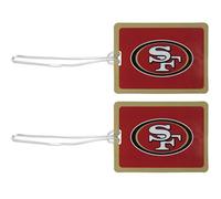 Siskiyou NFL San Francisco 49ers Vinyl Luggage Tag, 2pk, Red