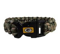 Siskiyou NFL Sports Fan Shop Green Bay Packers Camo Survivor Bracelet One Size Green