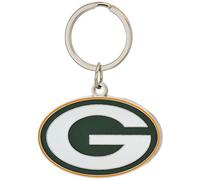 Siskiyou NFL Sports Fan Shop Green Bay Packers Chrome & Enameled Key Chain One Size Team Colors