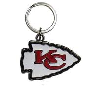 Siskiyou NFL Sports Fan Shop Kansas City Chiefs Chrome & Enameled Key Chain One Size Team Colors
