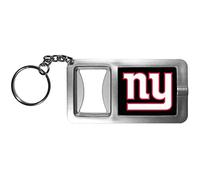 Siskiyou NFL Sports Fan Shop New York Giants Flashlight Key Chain with Bottle Opener One Size Black