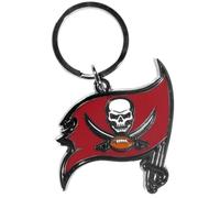 Siskiyou NFL Sports Fan Shop Tampa Bay Buccaneers Chrome & Enameled Key Chain One Size Team Colors
