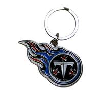Siskiyou NFL Sports Fan Shop Tennessee Titans Chrome & Enameled Key Chain One Size Team Colors