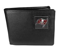 Siskiyou NFL Sports Mens Tampa Bay Buccaneers Leather Bi-fold Wallet One Size Black