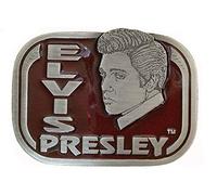 Siskiyou Officially Licensed Elvis Presley Belt Buckle - Red