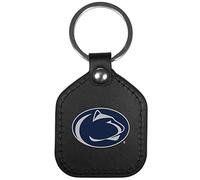 Siskiyou Sports NCAA Penn State Nittany Lions Unisex Leather Square Key Chains, Black, One Size