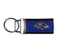 Siskiyou Sports NFL Baltimore Ravens Woven Key Chain, One Size, Team Colors