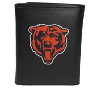 Siskiyou Sports NFL Chicago Bears Tri-fold Wallet Large Logo, Black