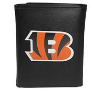 Siskiyou Sports NFL Cincinnati Bengals Tri-fold Wallet Large Logo, Black