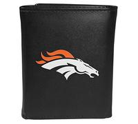 Siskiyou Sports NFL Denver Broncos Tri-fold Wallet Large Logo, Black