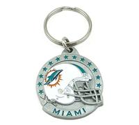 Siskiyou Sports NFL Fan Shop Miami Dolphins Carved Metal Key Chain One Size Team Color