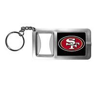 Siskiyou Sports NFL Fan Shop San Francisco 49ers Flashlight Key Chain with Bottle Opener One Size Black