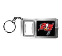 Siskiyou Sports NFL Fan Shop Tampa Bay Buccaneers Flashlight Key Chain with Bottle Opener One Size Black