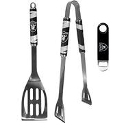 Siskiyou Sports NFL Las Vegas Raiders Unisex 2 pc BBQ Set and Bottle Opener, Team Colors, One Size