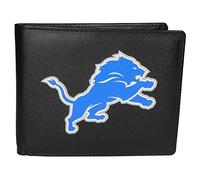 Siskiyou Sports NFL Mens Detroit Lions Bi-fold Wallet Large Logo One Size Black