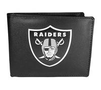 Siskiyou Sports NFL Mens Las Vegas Raiders Bi-fold Wallet Large Logo One Size Black