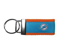 Siskiyou Sports NFL Miami Dolphins Woven Key Chain, One Size, Team Colors