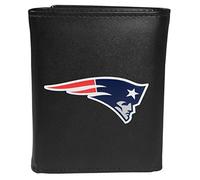 Siskiyou Sports NFL New England Patriots Tri-fold Wallet Large Logo, Black