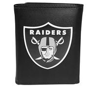 Siskiyou Sports NFL Oakland Raiders Tri-fold Wallet Large Logo, Black