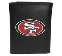 Siskiyou Sports NFL San Francisco 49ers Tri-fold Wallet Large Logo, Black