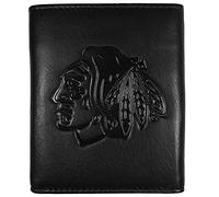 Siskiyou Sports NHL Chicago Blackhawks Unisex Fan Shop Embossed Leather Tri-fold Wallet, Black
