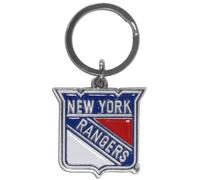 Siskiyou Sports NHL Fan Shop New York Rangers Chrome & Enameled Key Chain One Size Team Colors
