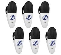 Siskiyou Sports NHL Tampa Bay Lightning Chip Clip Magnets, 6pk White, One Size