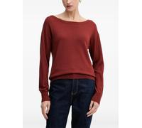Sisley boat-neck sweater - Brown XS-S-M