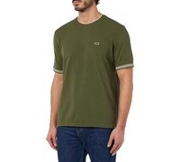 Sisley Men's T-Shirt 3b2zs102f, Military Green 35a, M