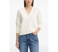 Sisley V-neck button cardigan - White XS