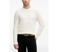 Sisley waffle-knit crew-neck sweater - White M-L-XL