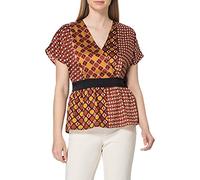Sisley Women's Blouse 5XHQ5QEI6, Multicolor 65j, Small