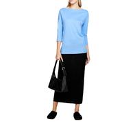 SISLEY Women's T-Shirt 3qu4l12ee, Digital Blue 3b5, Large