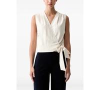 Sisley wrap-design sleeveless top - Neutrals L
