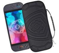 sisma Slim Carrying Case Compatible with Nintendo Switch 2 Console, Hard Shell Travel Protective Case Switch2 Thin Pouch Game Card Holders & Accessories Pocket -Black Special Edition