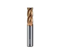 sisona 1/4" Carbide Roughing End Mill - 4 Flute - 1/4'' Shk Dia, 2-1/2'' Oal - for Alloy Steels/Hardened Steels