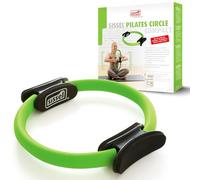 Sissel Pilates Circle Compact, Green, 33 cm | Non-Slip Handles & Foam Padding | For Full Body Workout | Home & Gym | Includes Exercise Poster