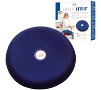 SISSEL® SITFIT® Active Sitting Cushion Blue - Air-Filled Dynamic Seat Pad for Posture Support, Core Activation & Back Relief - Includes Pump, 36 cm
