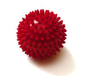 SISSEL® Spiky Massage Ball Set (9 cm, Red) x 2 Balls - Targeted Trigger Point & Myofascial Release for Feet, Arms & Muscle Tension Relief - Reflexology & Physio Use