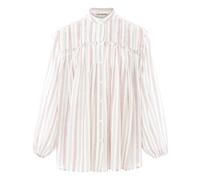 Sissi Striped Organic Cotton Blouse Pink S