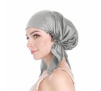 SissiLita 100% Silk Bonnet for Sleeping, Hair Bonnet with Tie Band, Large Silk Sleep Cap for Curly Hair, Silk Hair Wrap for Hair Care