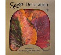 Sisson Distribution Parchment Paper Leaves for Cheese & Charcuterie Boards - Leaves (Pack of 20) (Autumn Leaves)