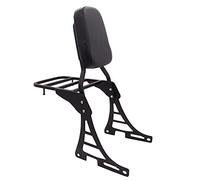 Sissy Bar Backrest + Luggage Rack For Harley-Davidson Sportster XL 883 1200 Nightster Forty Eight 2004-2013 (Black)